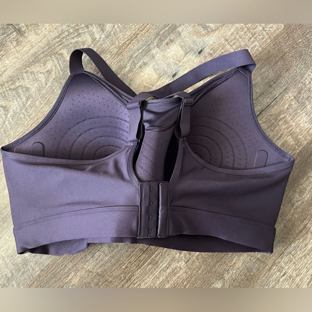 Under Armour 3x High Support Purple Sports Bra - Picture 2 of 10